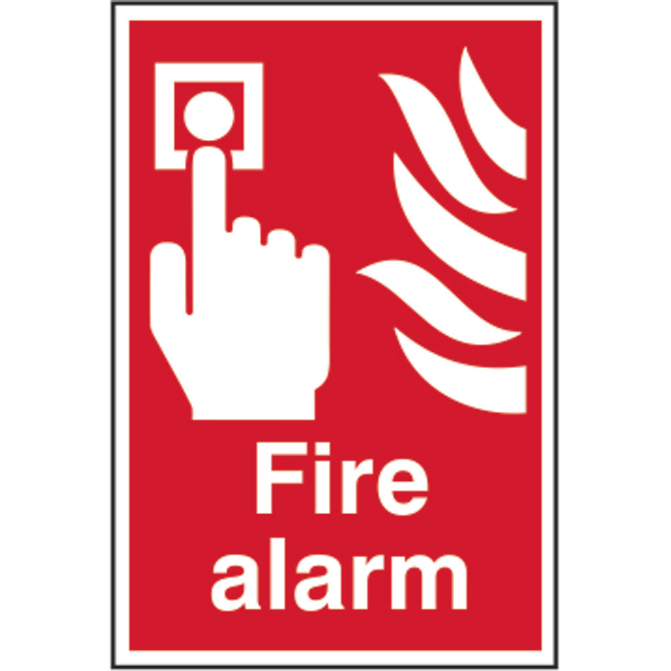 Fire alarm - PVC (200 x 300mm)
