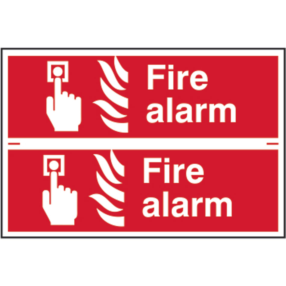Fire alarm - PVC (300 x 200mm) 