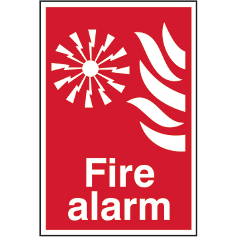 Fire alarm - PVC (200 x 300mm)