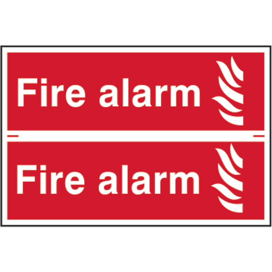 Fire alarm - PVC (300 x 200mm) 