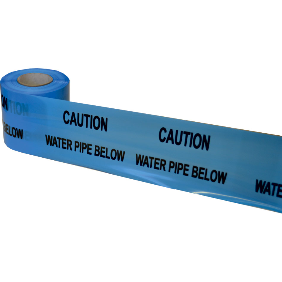 Underground Tape 150mm x 365mtrs Water pipe below