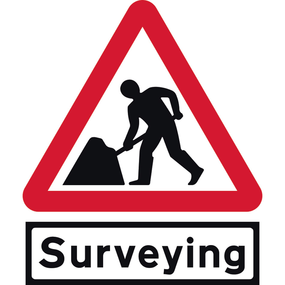 Road works & Surveying Supp plate - Classic Roll up traffic sign (750mm Tri) 