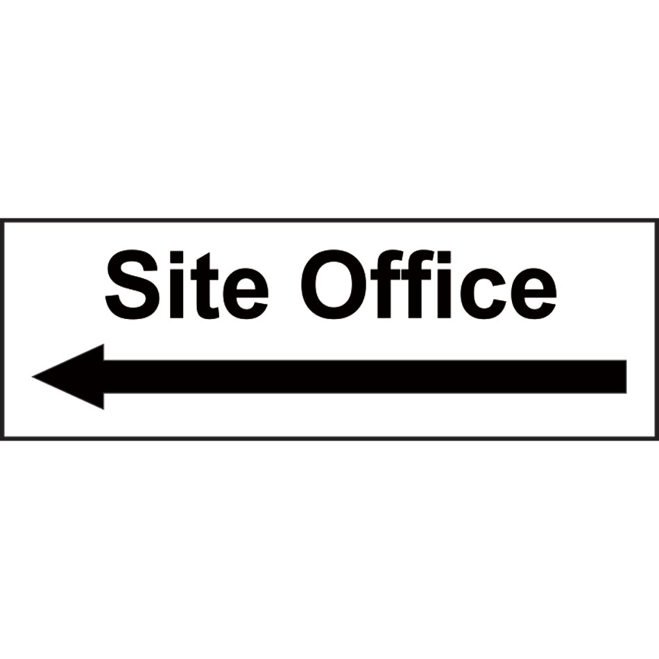 Site Office arrow left - RPVC (300 x 100mm)