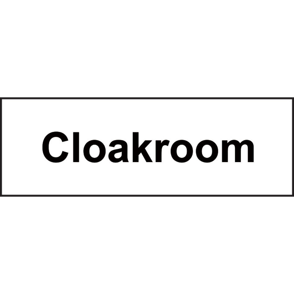 Cloakroom - RPVC (300 x 100mm)