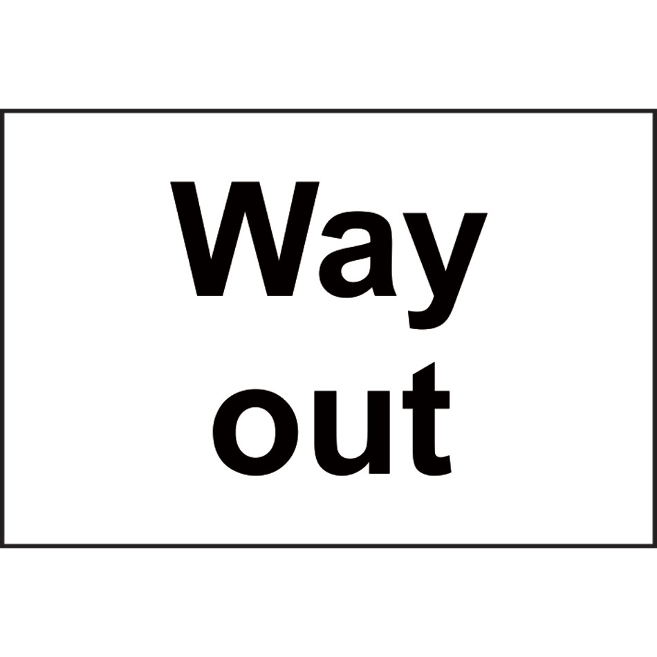 Way out - RPVC (300 x 200mm)