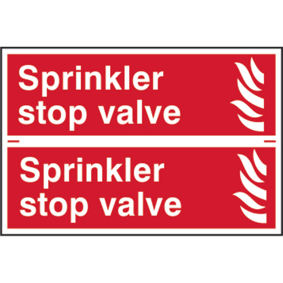 Sprinkler stop valve - PVC (300 x 200mm) 
