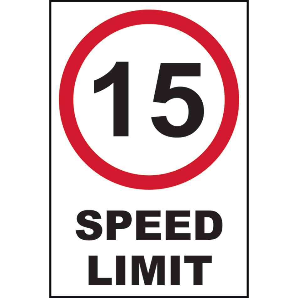15mph speed limit - FMX (400 x 600mm)