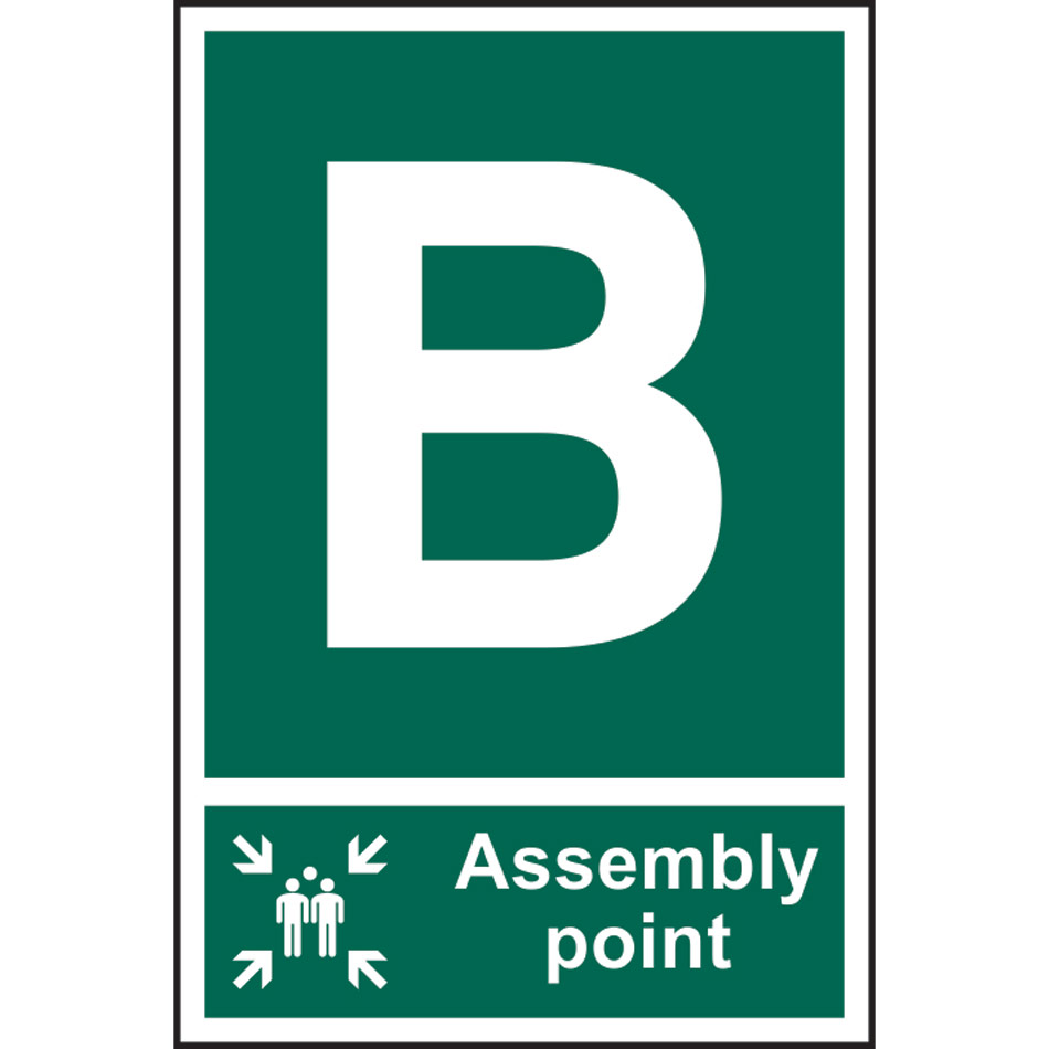 Assembly Point B - PVC (200 x 300mm)