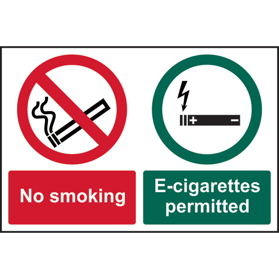 No smoking/E-cigarettes permitted - RPVC (300 x 200mm)