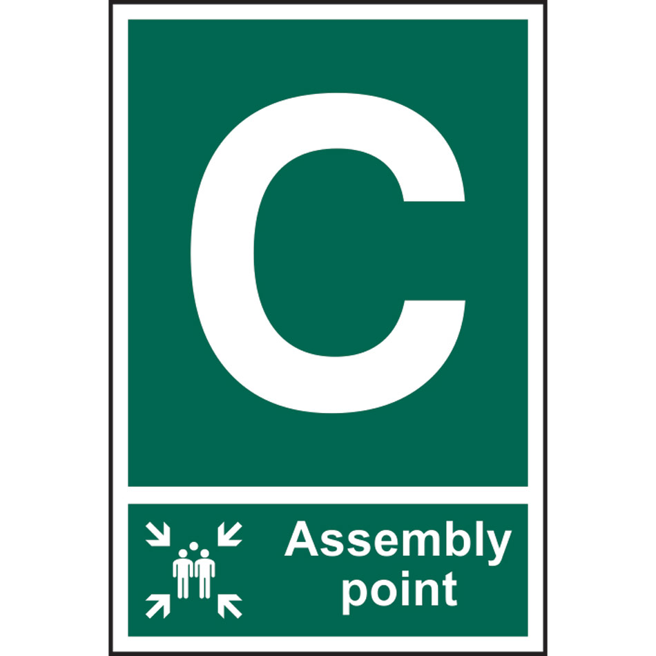 Assembly Point C - PVC (200 x 300mm)