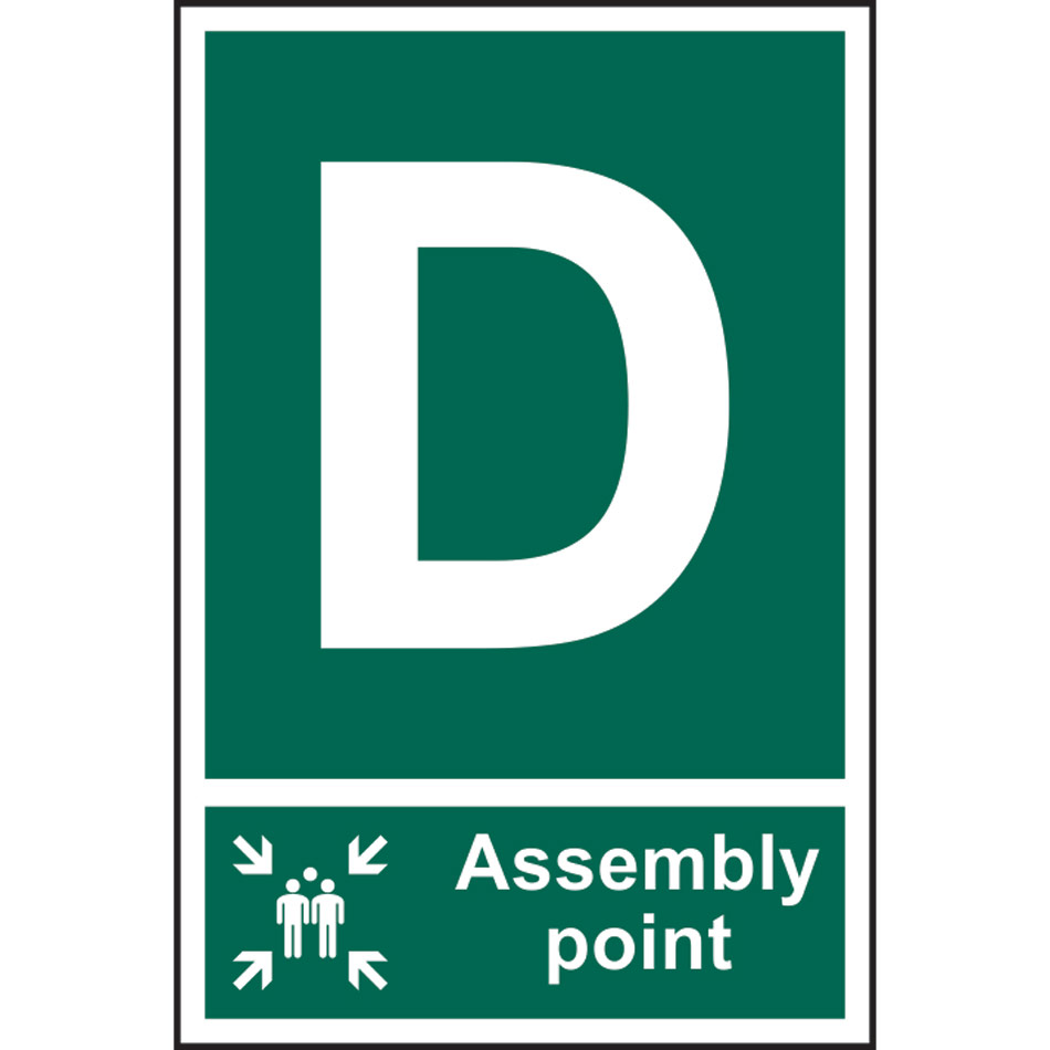 Assembly Point D - PVC (200 x 300mm)