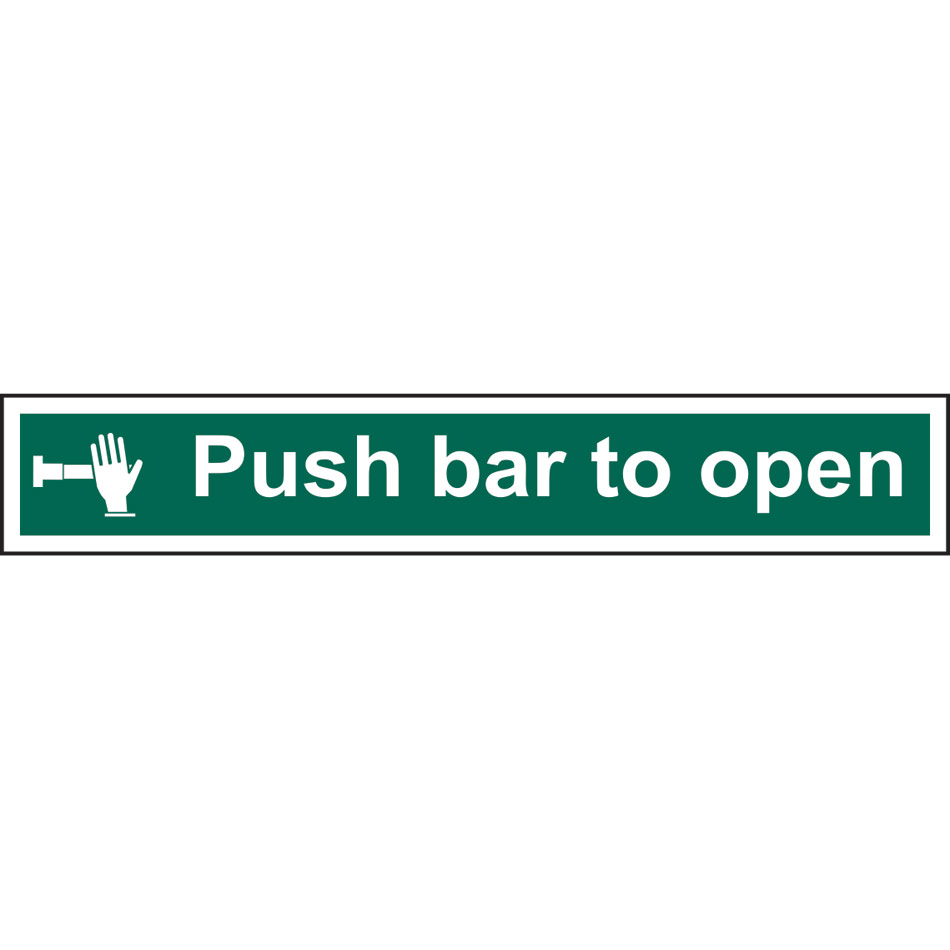 Push bar to open - PVC (600 x 100mm)