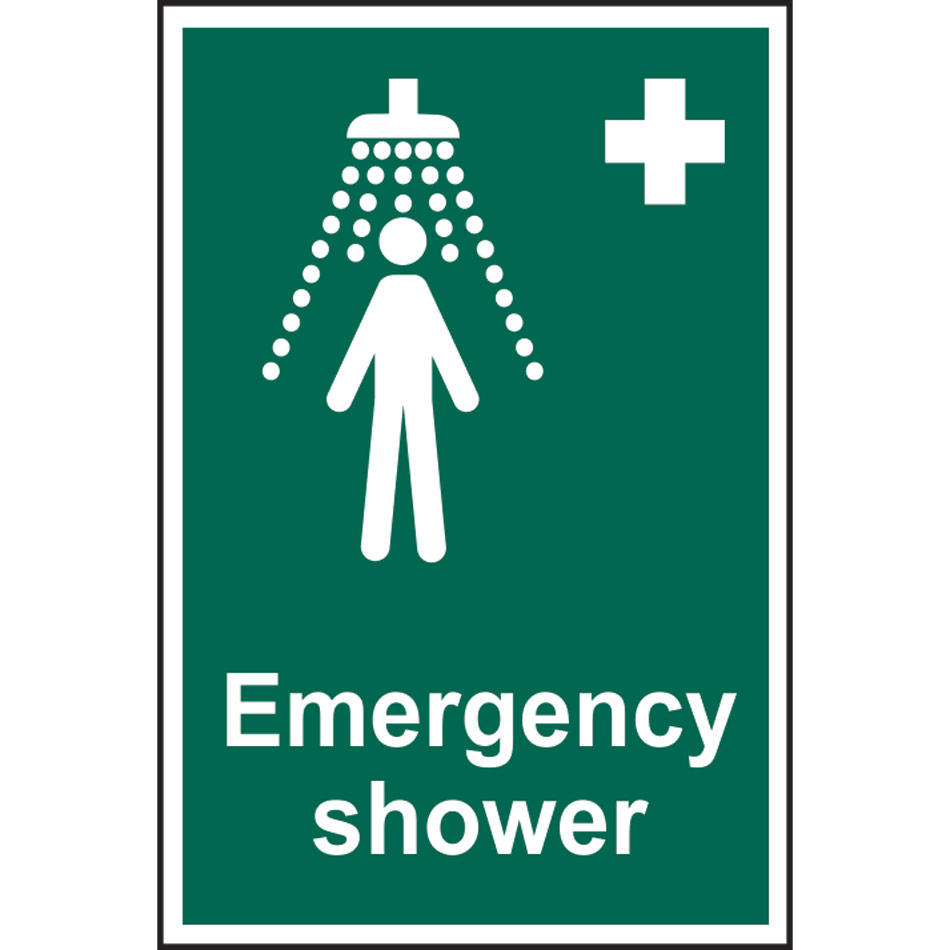 Emergency shower - PVC (200 x 300mm)