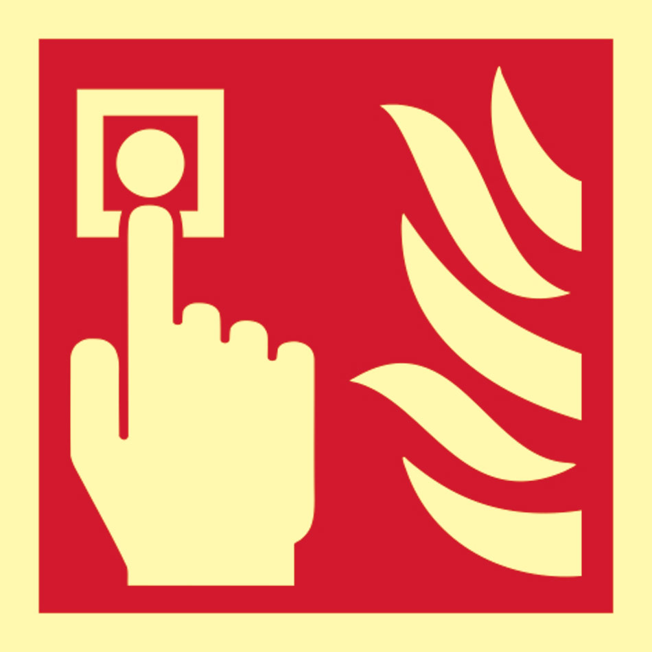 Fire alarm symbol - PHO (100 x 100mm)