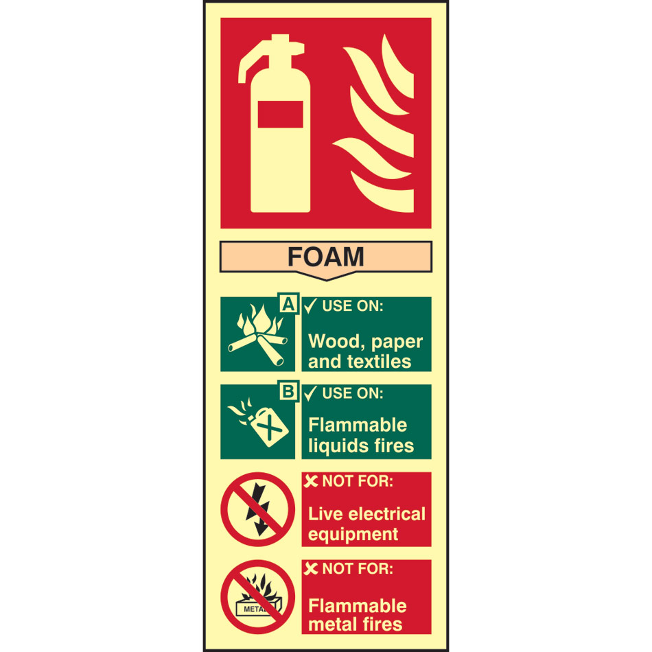 Fire extinguisher composite - Foam - PHO (75 x 200mm)