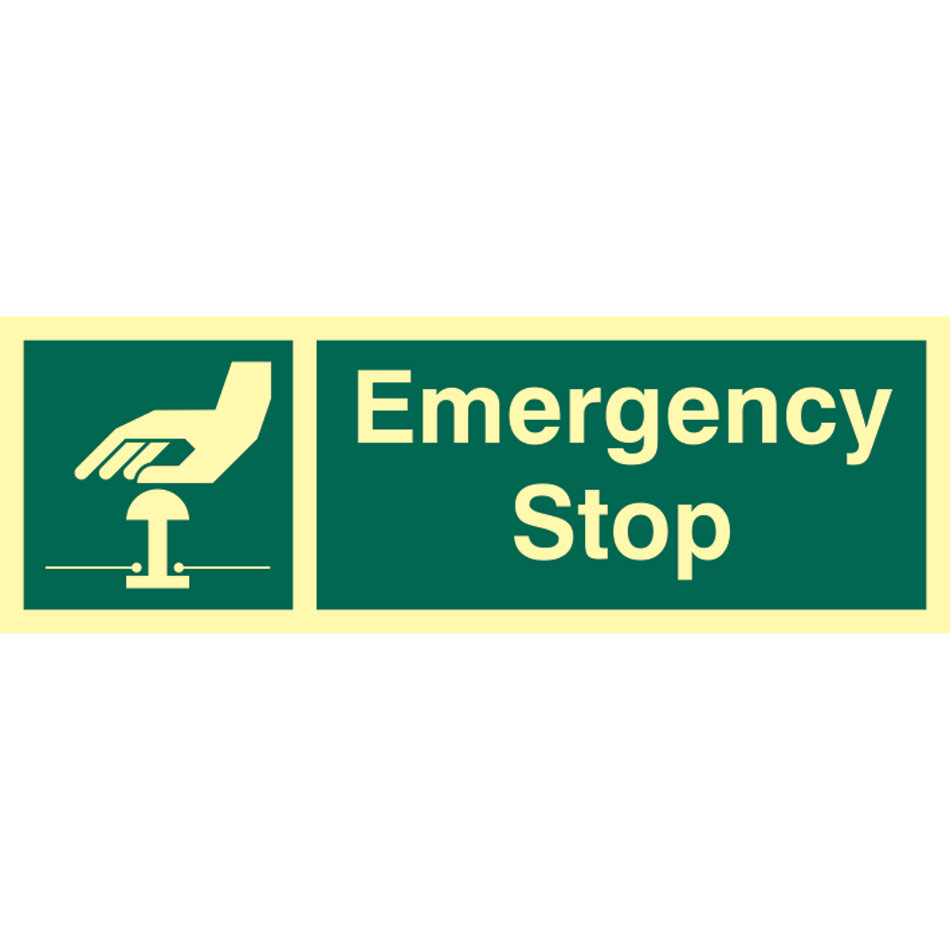 Emergency stop - PHS (300 x 100mm)