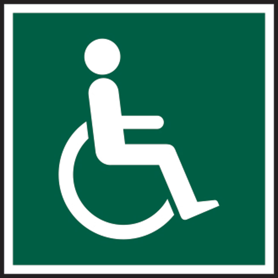 Disabled symbol - PVC (150 x 150mm)