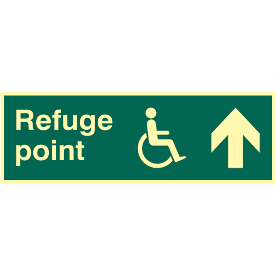 Refuge point arrow up - PHO (450 x 150mm)