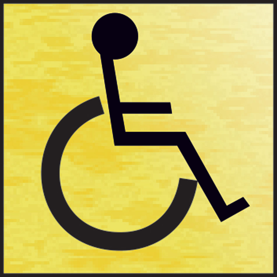 Disabled symbol - BRG (120 x 122mm)