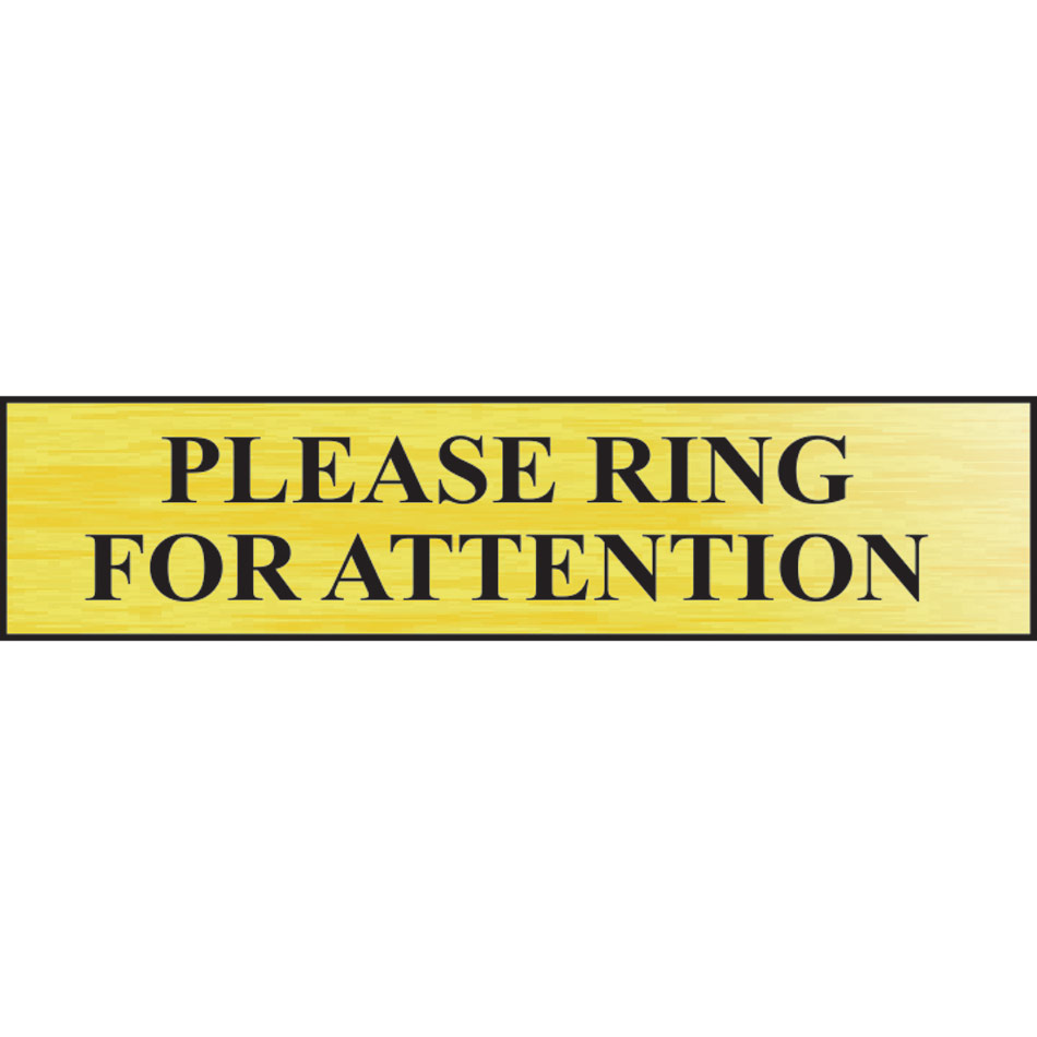 Please ring for attention - BRG (220 x 60mm)