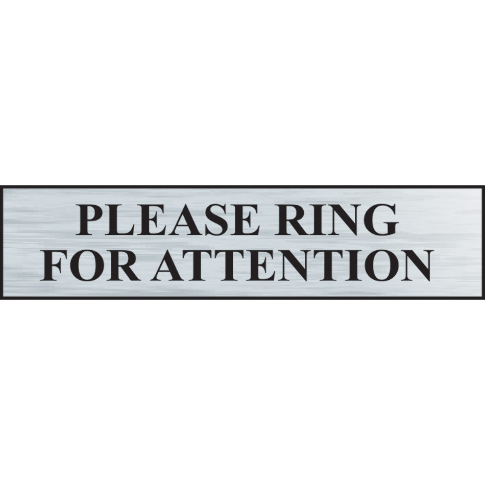 Please ring for attention - BRS (220 x 60mm)