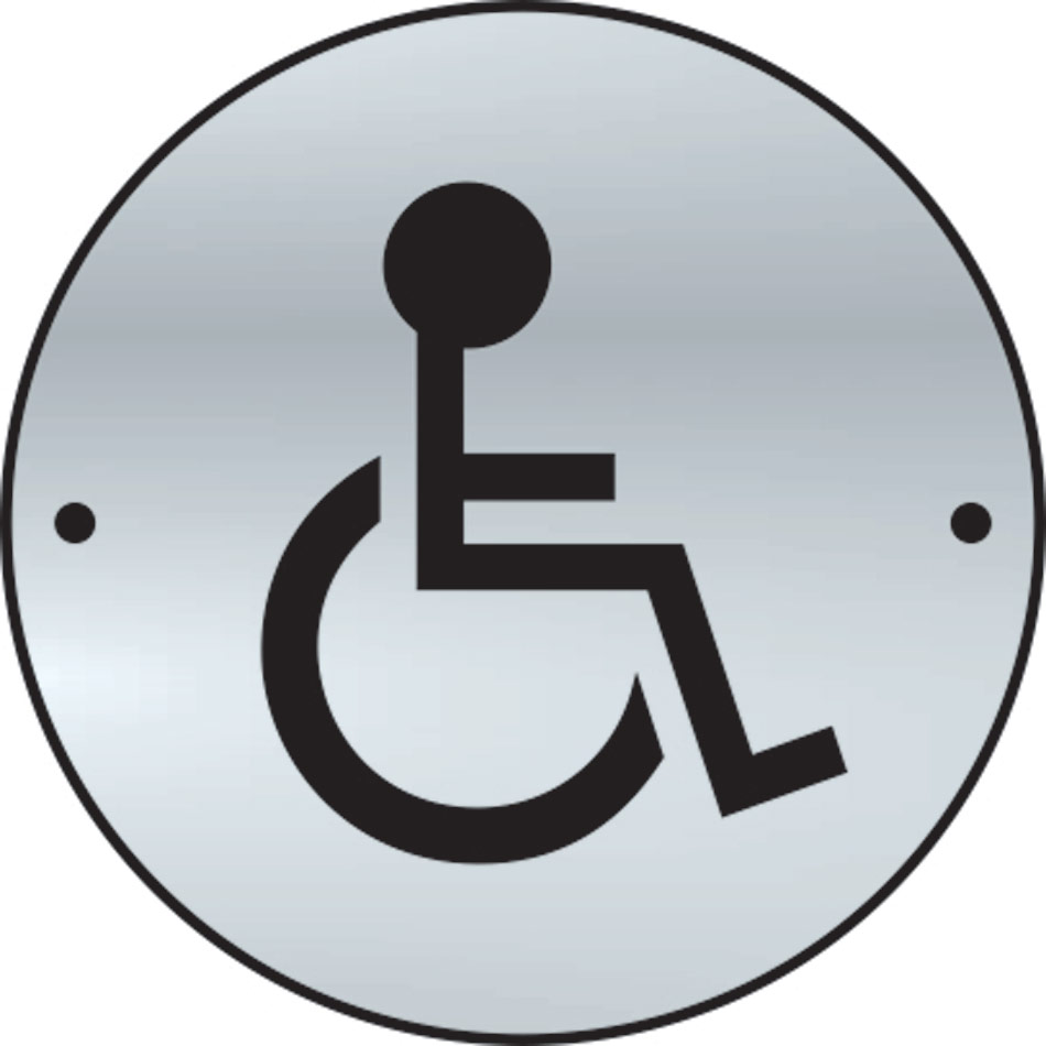 Disabled graphic door disc - SSS (75mm dia.)