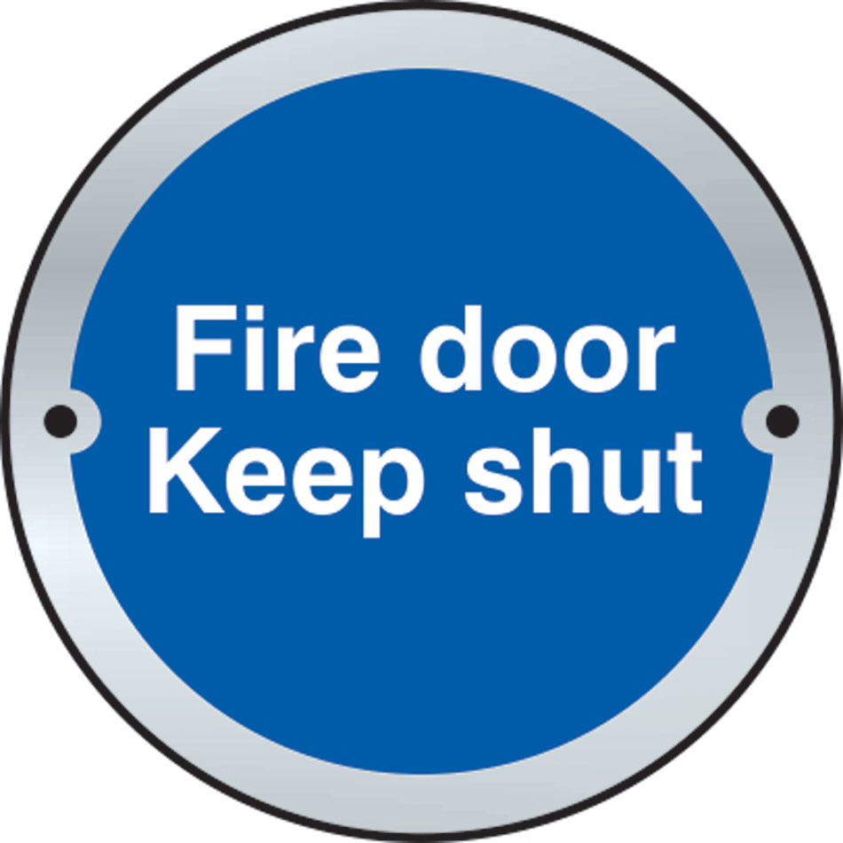 Fire door Keep shut door disc - SSS (75mm dia.)