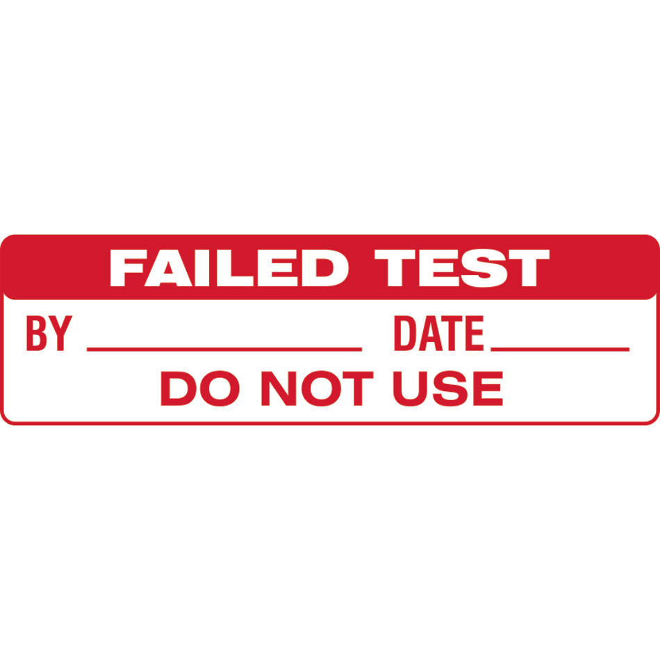 Failed Test - SAP (51 x 15mm, sheet of 80 labels)  