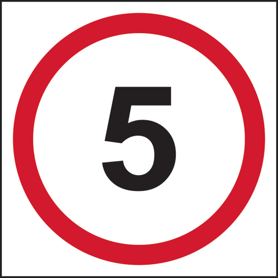 5mph (speed limit) - FMX (400 x 400mm)