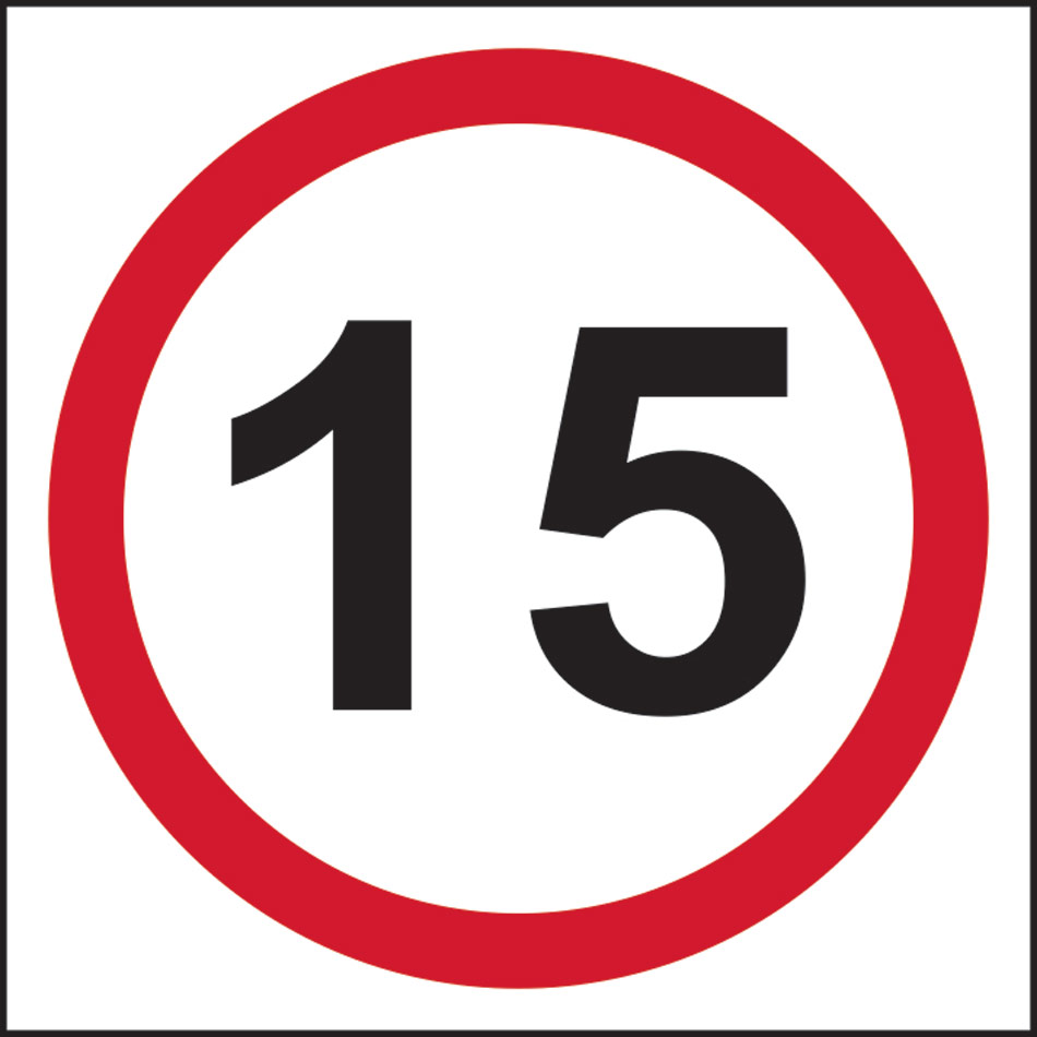 15mph (speed limit) - FMX (400 x 400mm)