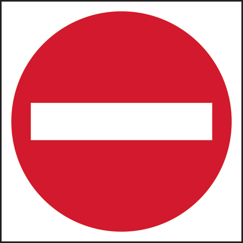 No entry (symbol) - FMX (400 x 400mm)