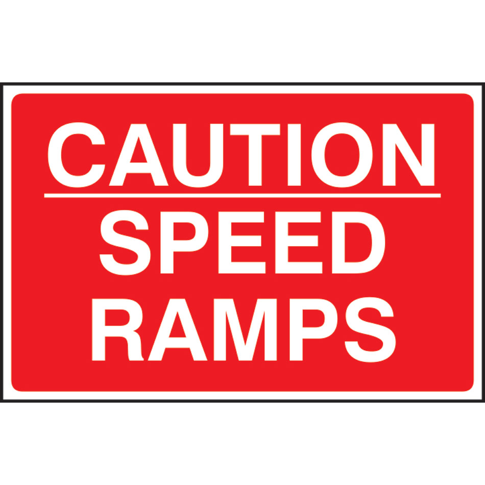 Caution Speed ramps - FMX (600 x 400mm)