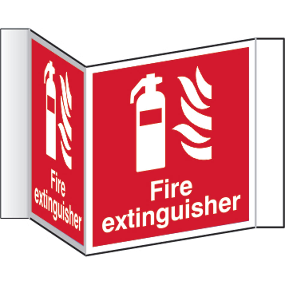 Fire extinguisher (Projection sign) - RPVC (200mm face)