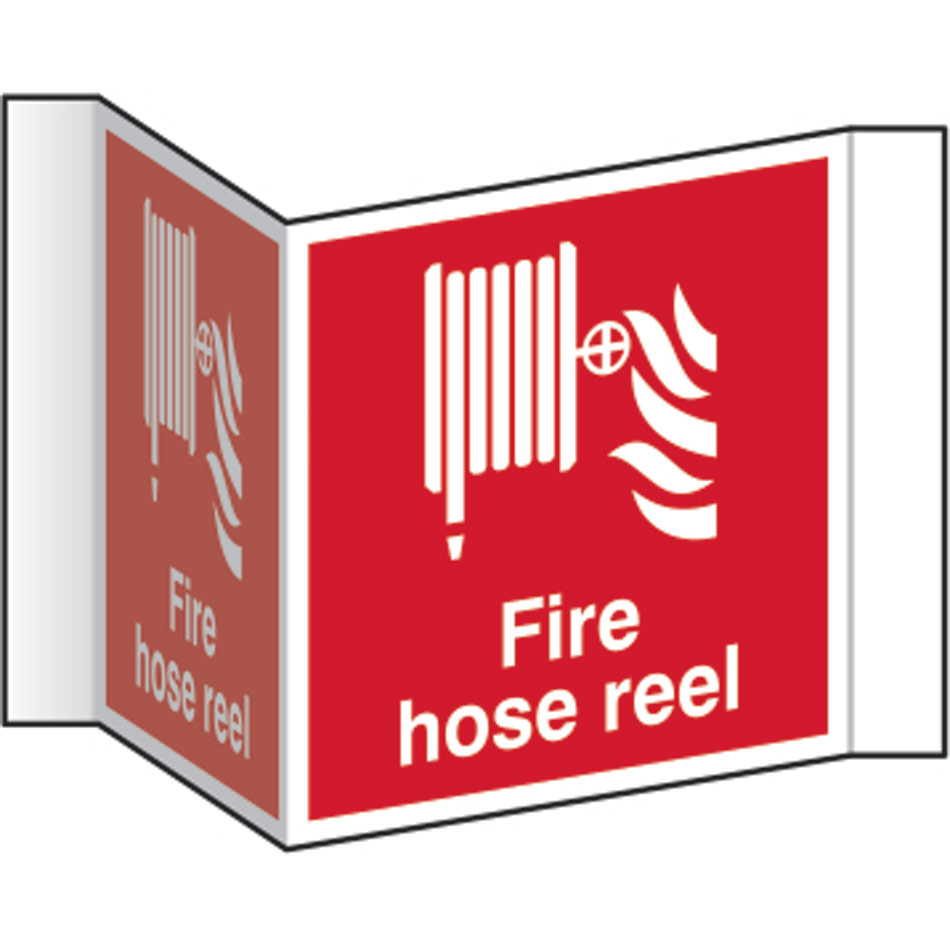 Fire hose reel (Projection sign) - RPVC (200mm face)