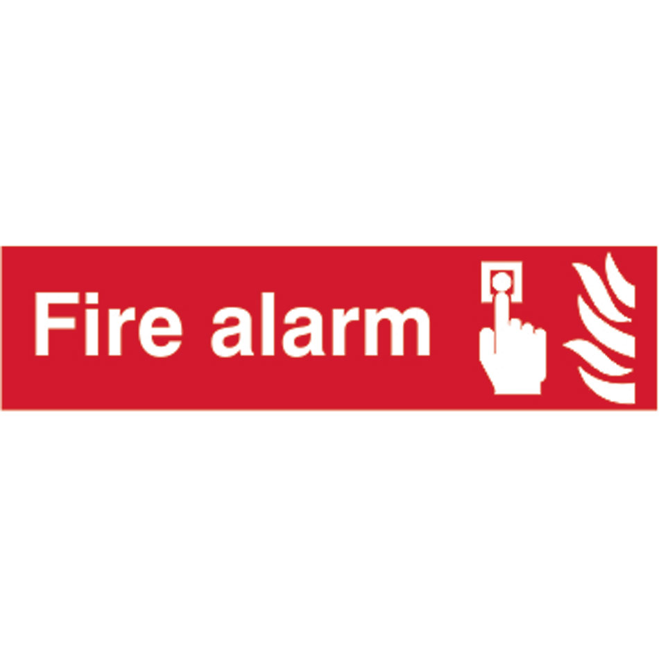 Fire alarm - PVC (200 x 50mm)
