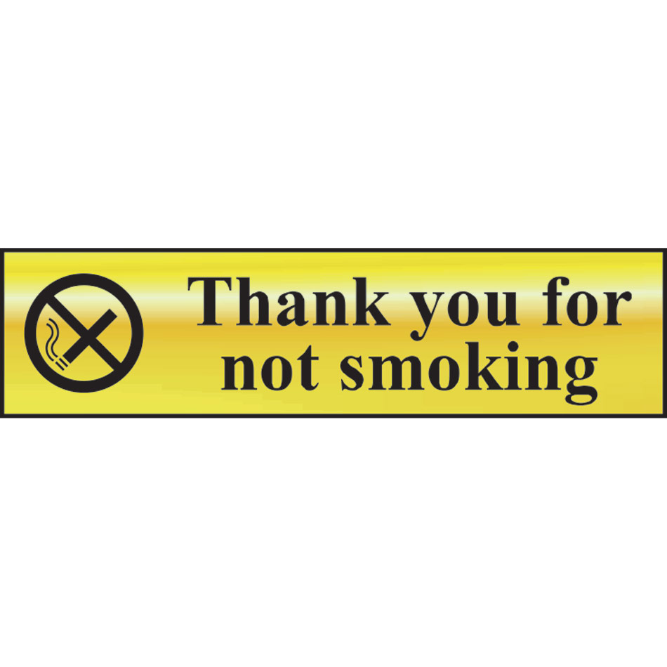 Thank you for not smoking - POL (200 x 50mm)