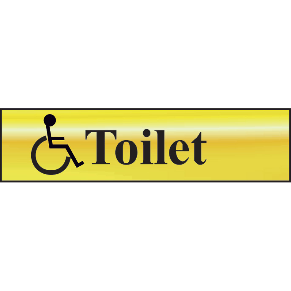 Toilet (with disabled symbol) - POL (200 x 50mm)