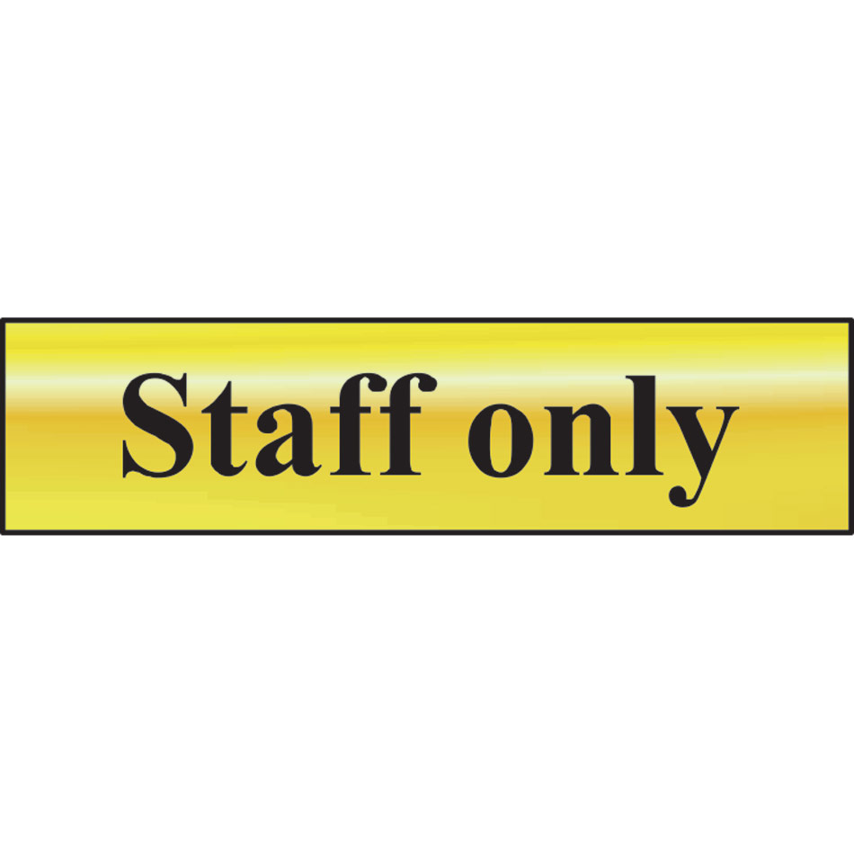 Staff only - POL (200 x 50mm)