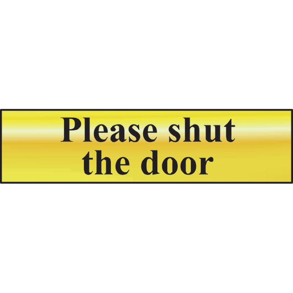 Please shut the door - POL (200 x 50mm)