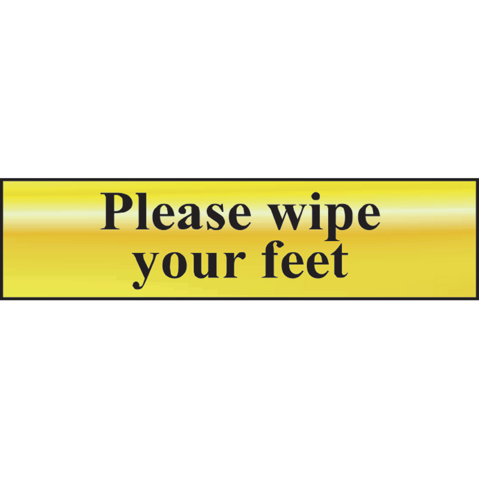 Please wipe your feet - POL (200 x 50mm)