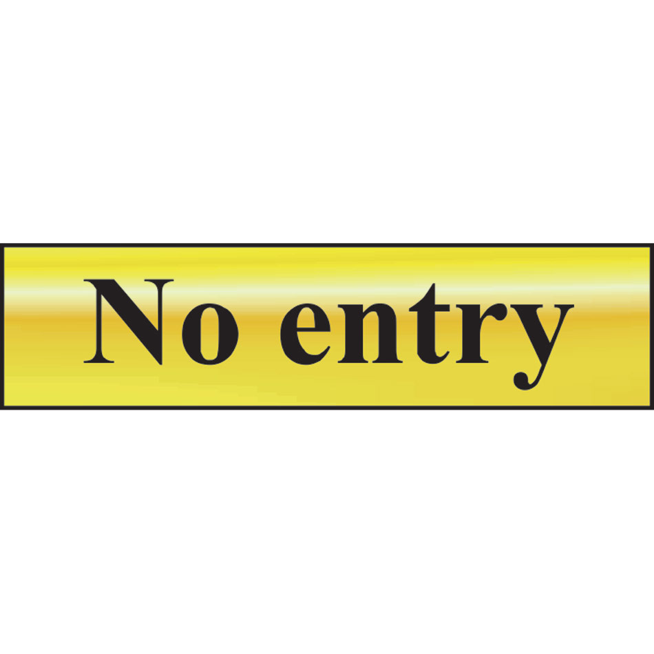 No entry - POL (200 x 50mm)