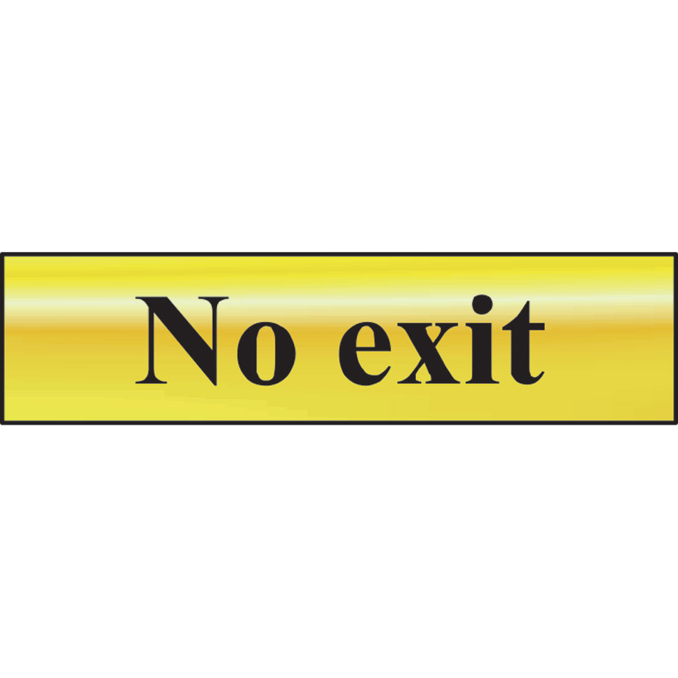 No exit - POL (200 x 50mm)