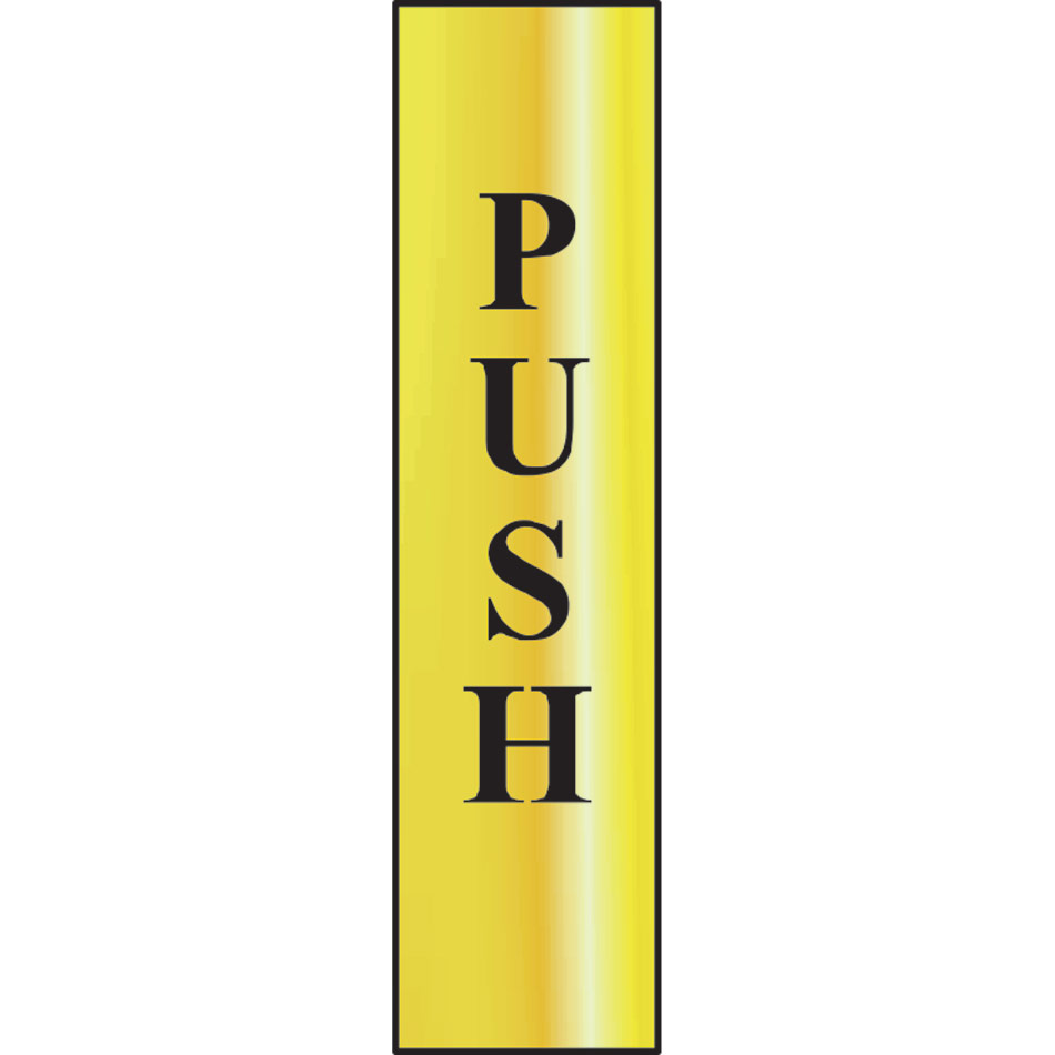 Push (vertical) - POL (200 x 50mm)