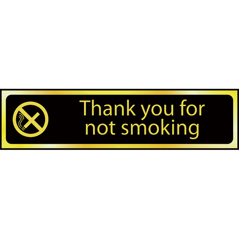 Thank you for not smoking - POL (200 x 50mm)
