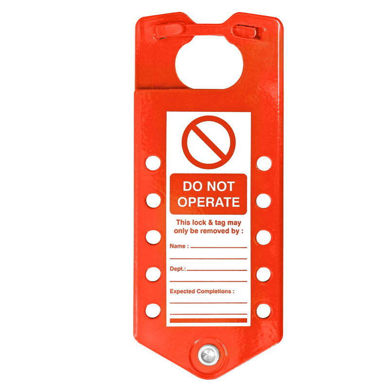 Aluminium Lockout Sign Hasp