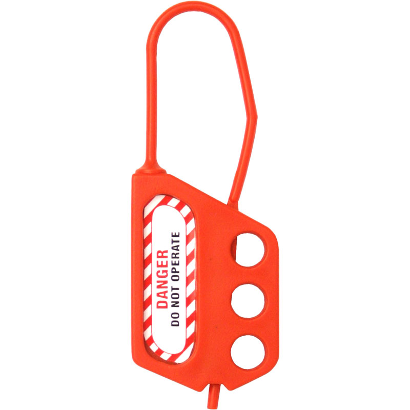 Non-Conductive Lockout Hasp - 3 holes (3mm thread)