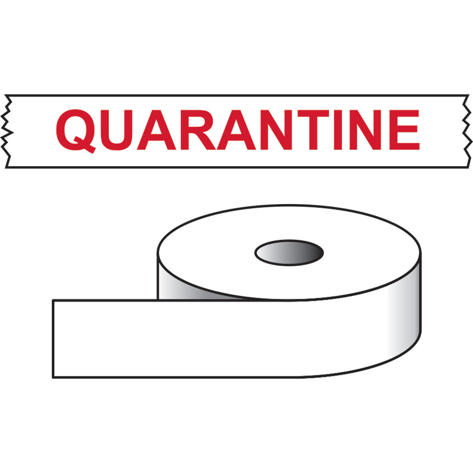Quarantine - printed tape (50mm x 66m)
