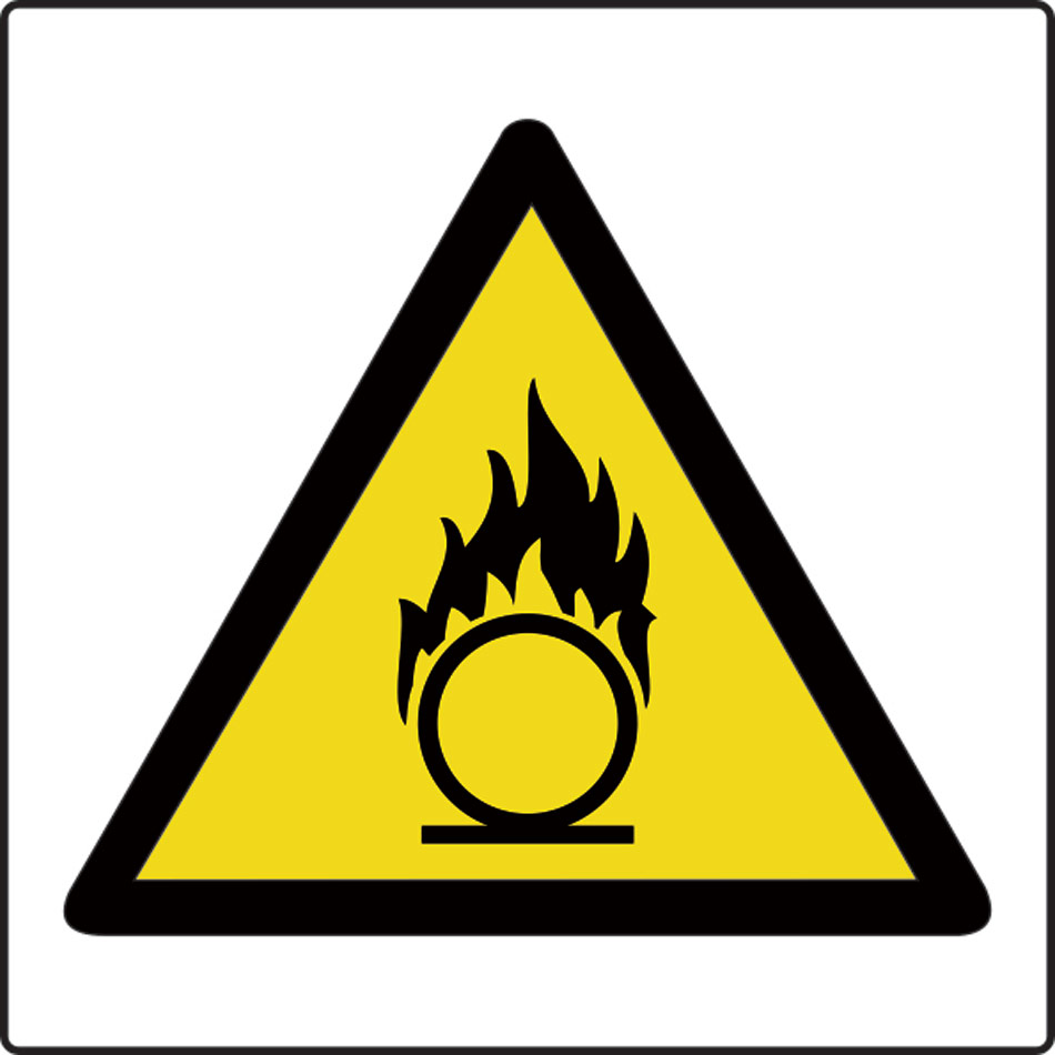 Oxidising symbol - Labels (50 x 50mm Roll of 500)