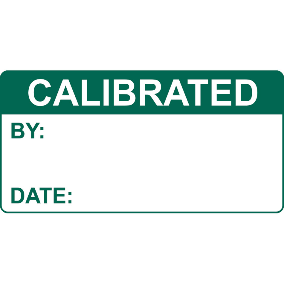 Calibrated - Labels (50 x 25mm Roll of 250)