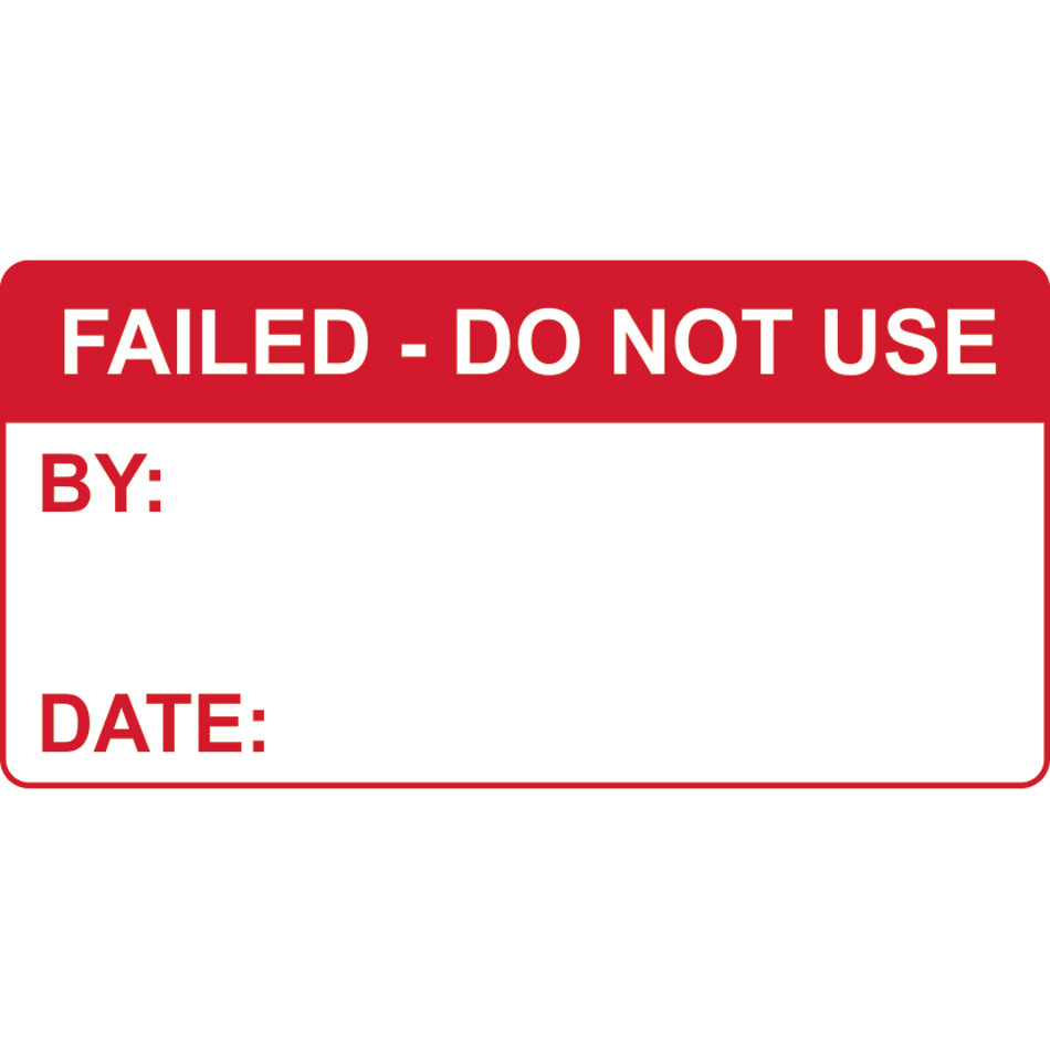 FAILED Do not use - Labels (50 x 25mm Roll of 250)